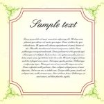 Elegant Frame with Greenery Ornaments and Sample Text